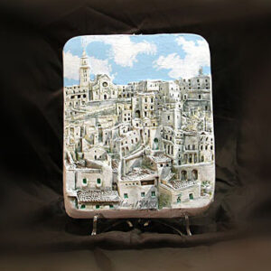 Rilievo Sassi di Matera Cattedrale colorato