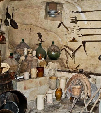 interno del bottegaccio casa grotta